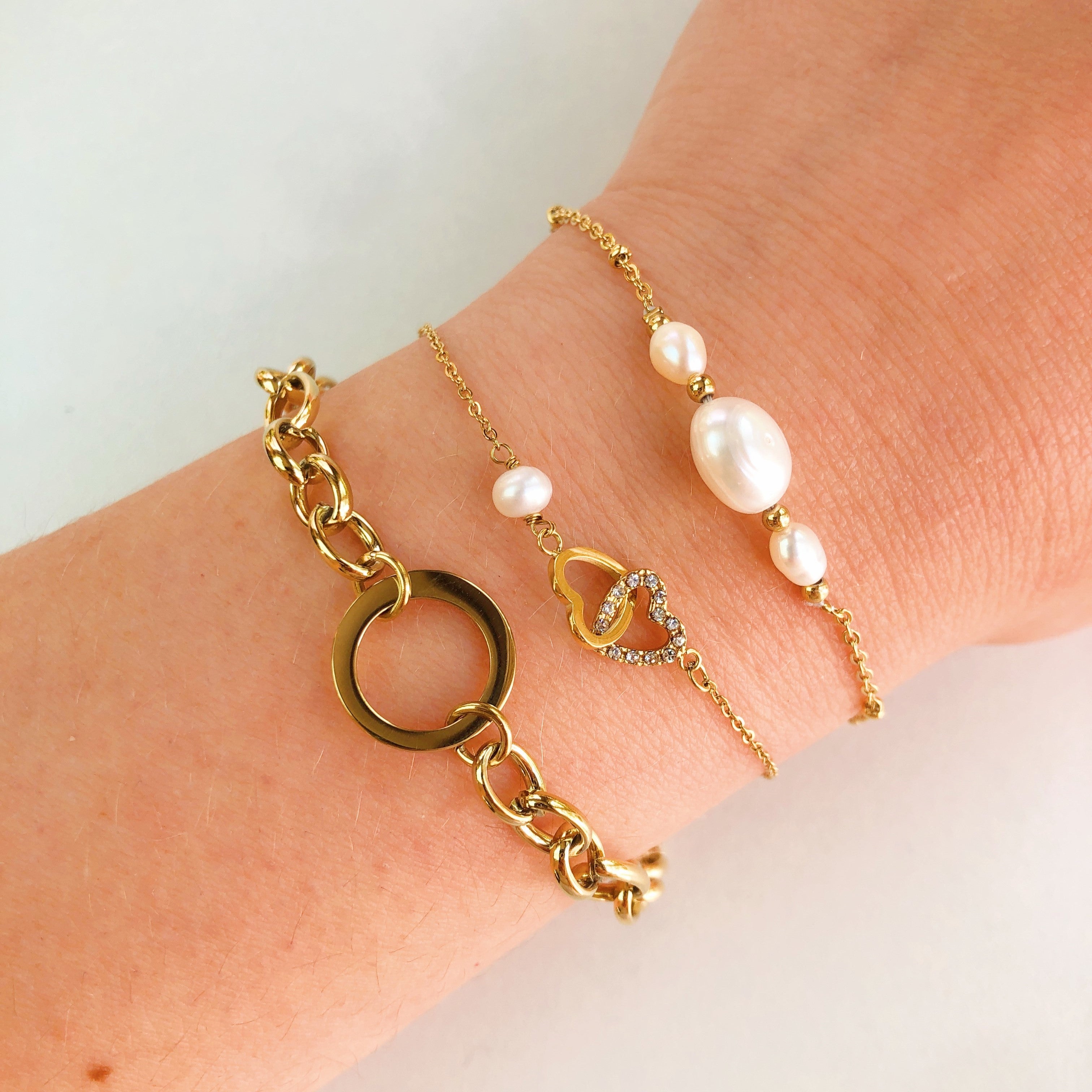 Triple pearl bracelet