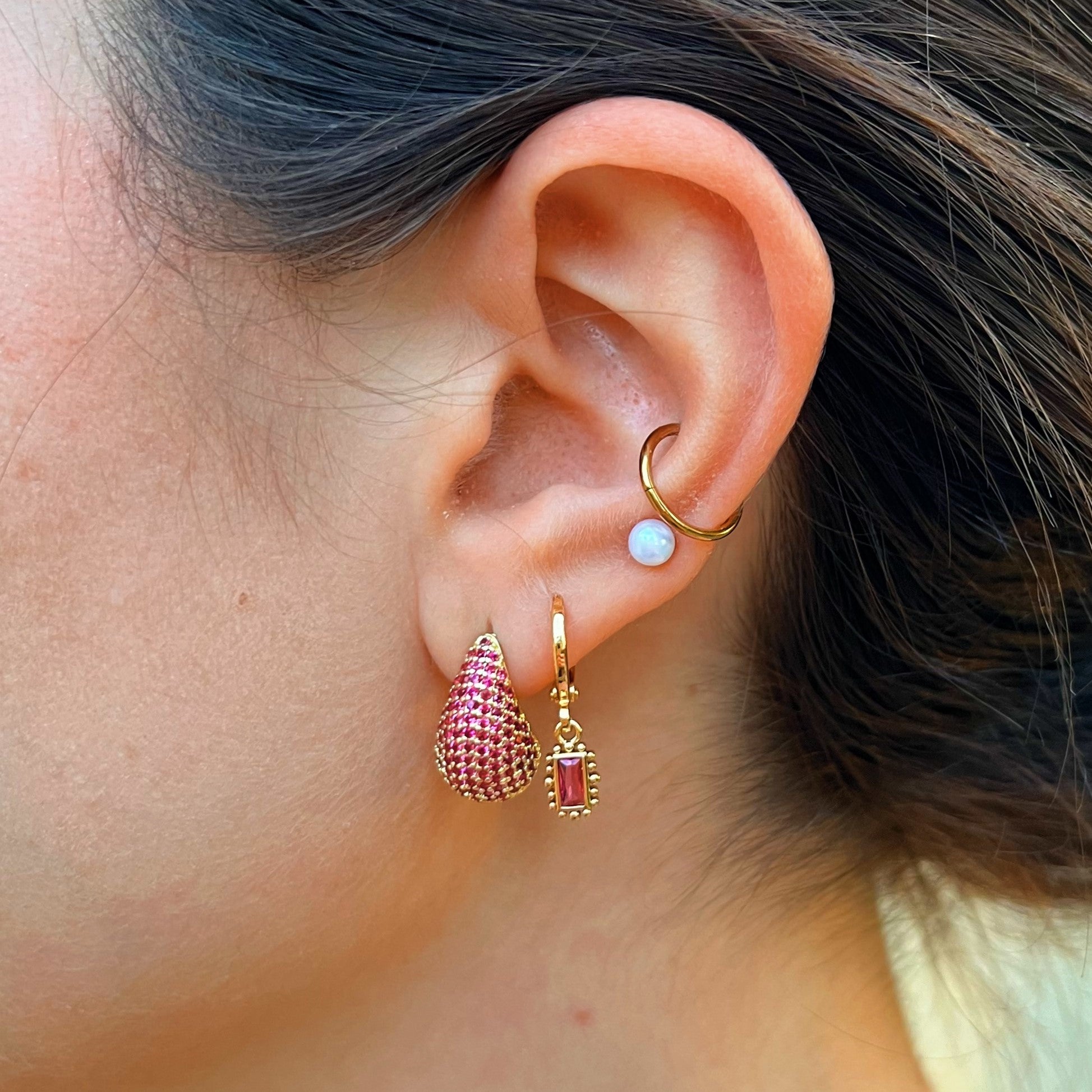 Earrings fiorenza pink