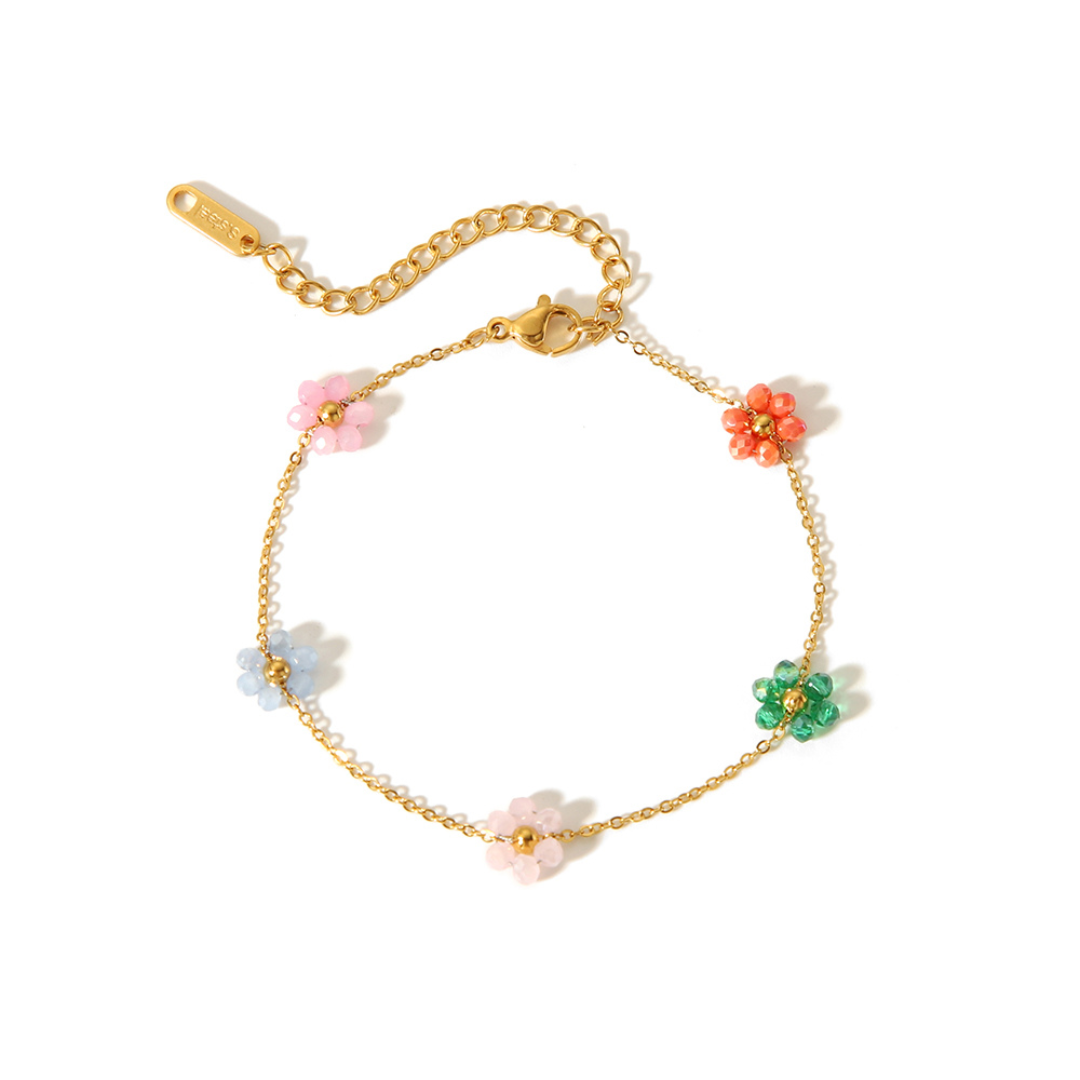 Bracelet fleurie rainbow