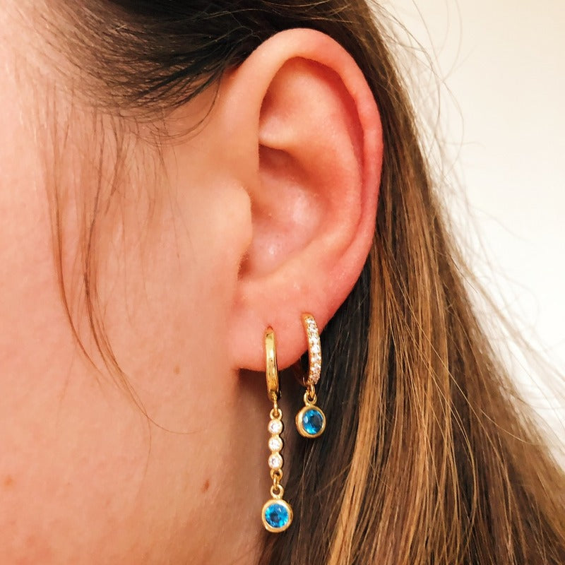 Earrings lindy blue