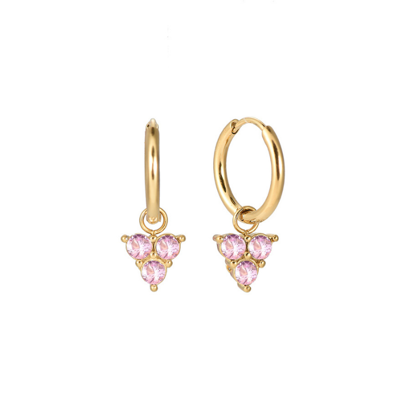 Earrings oriana pink