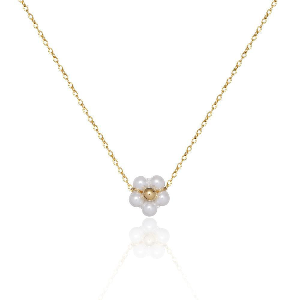 Necklace pearl flower