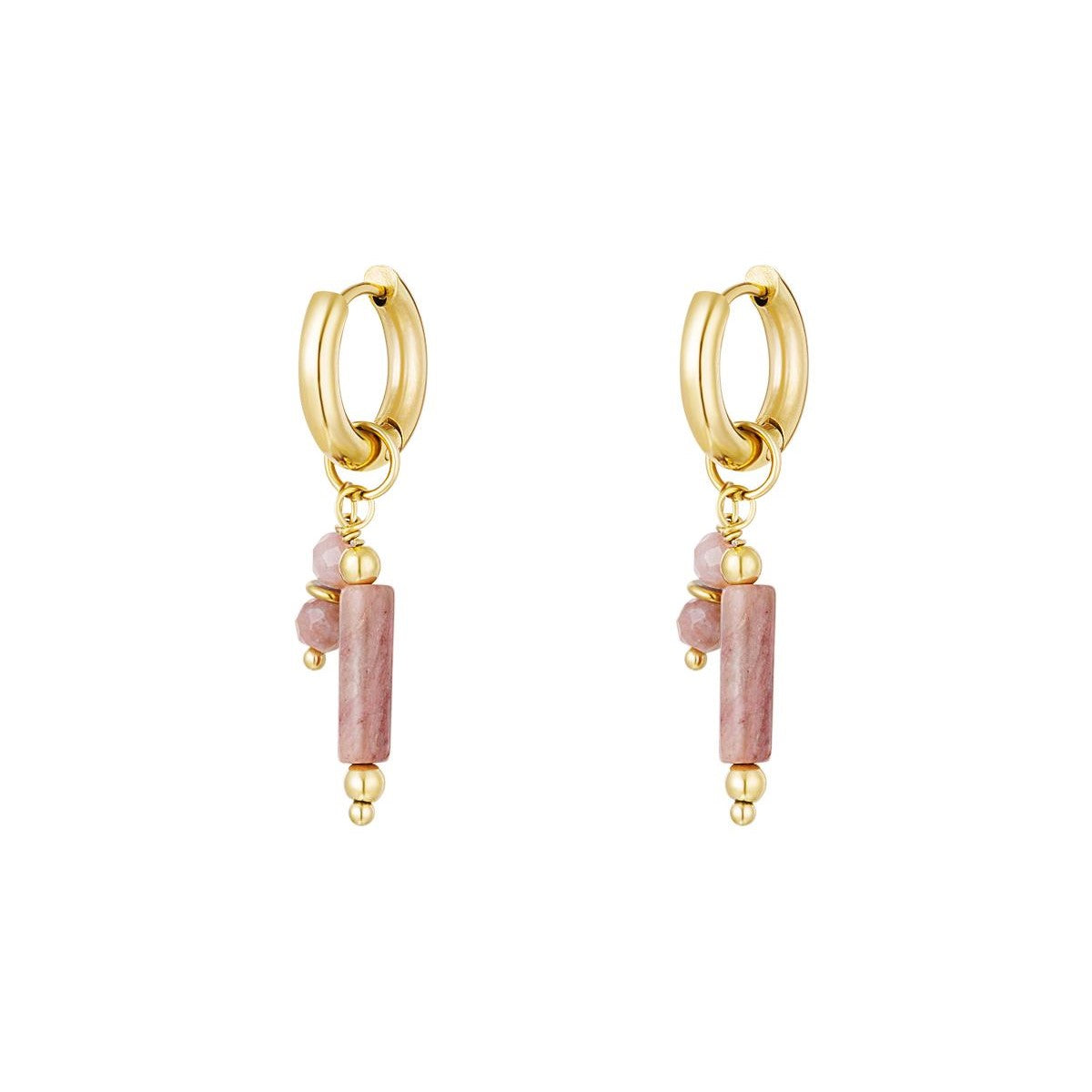 Earrings rosalie pink