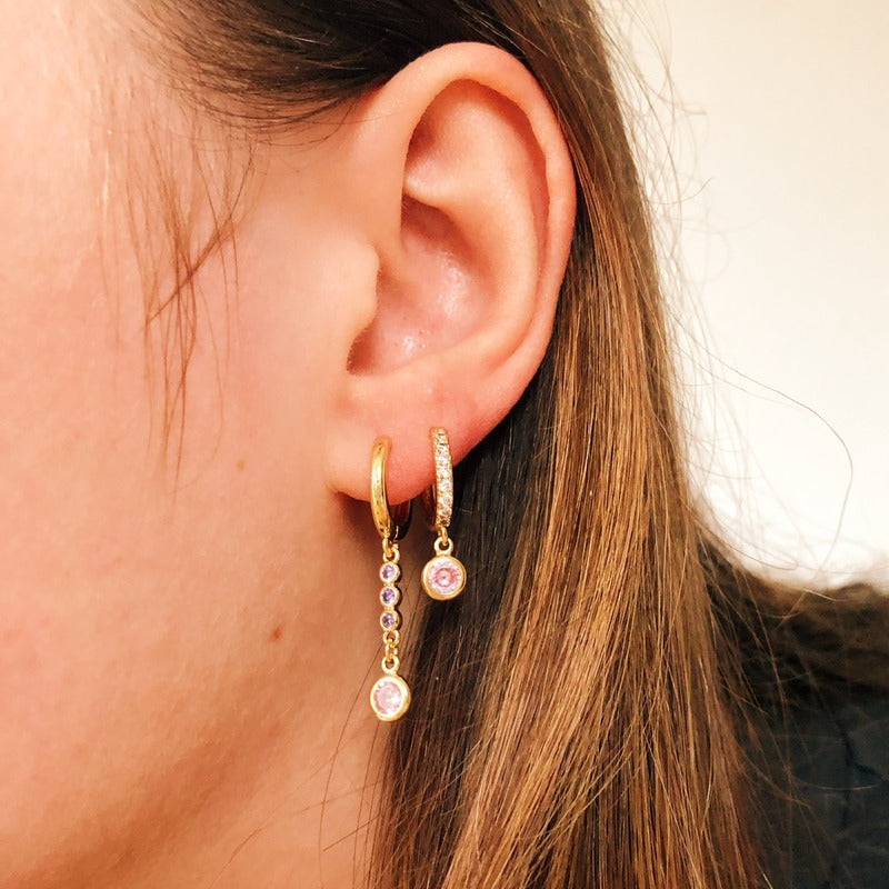 Earrings theona pink
