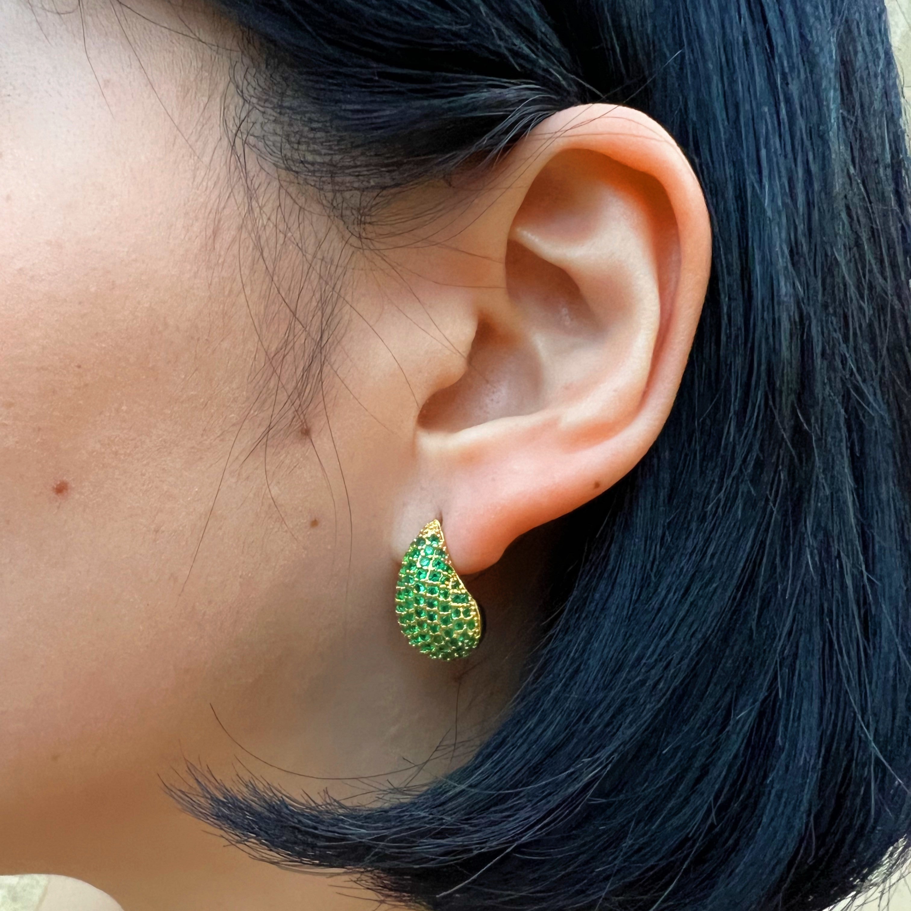 Earrings vittoria green