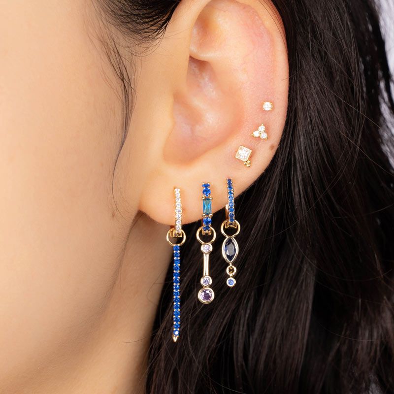 Earrings eliza blue