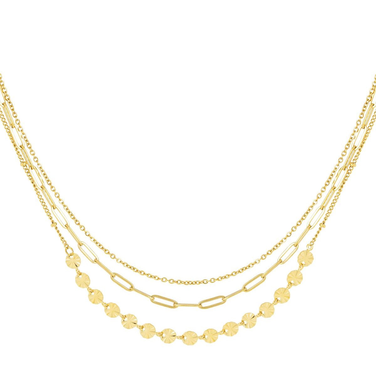 Necklace double layer